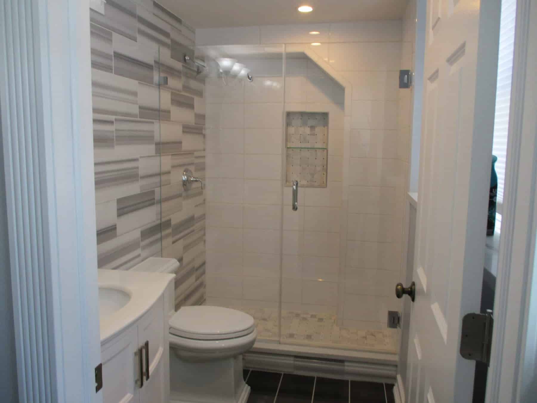 Frameless Shower Enclosure with wall Clips 2 Absolute Shower Doors